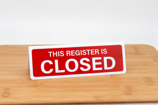 This Register Is Closed Tents - Red