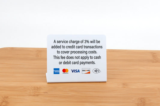 3pk Service Charge Payment Signs