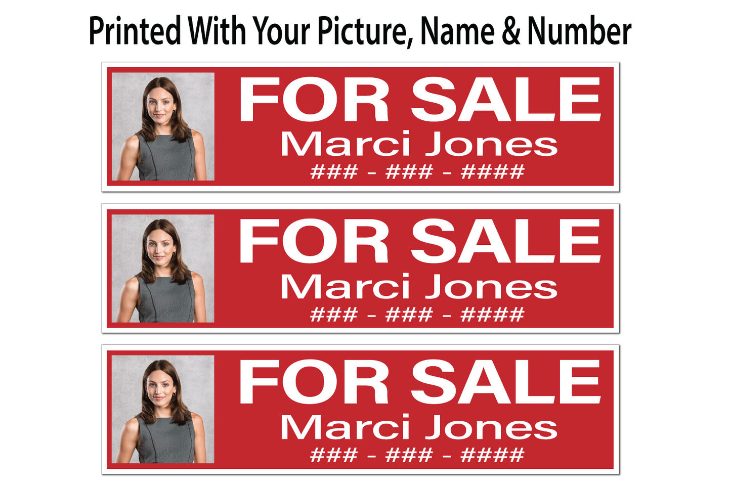 Custom Printed Sign Riders - For Sale