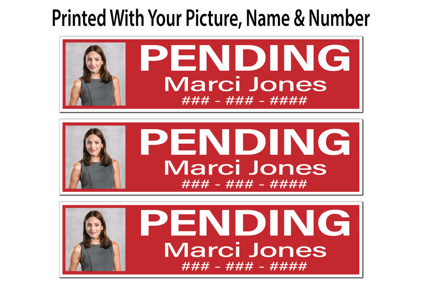 Custom Printed Sign Riders - Pending