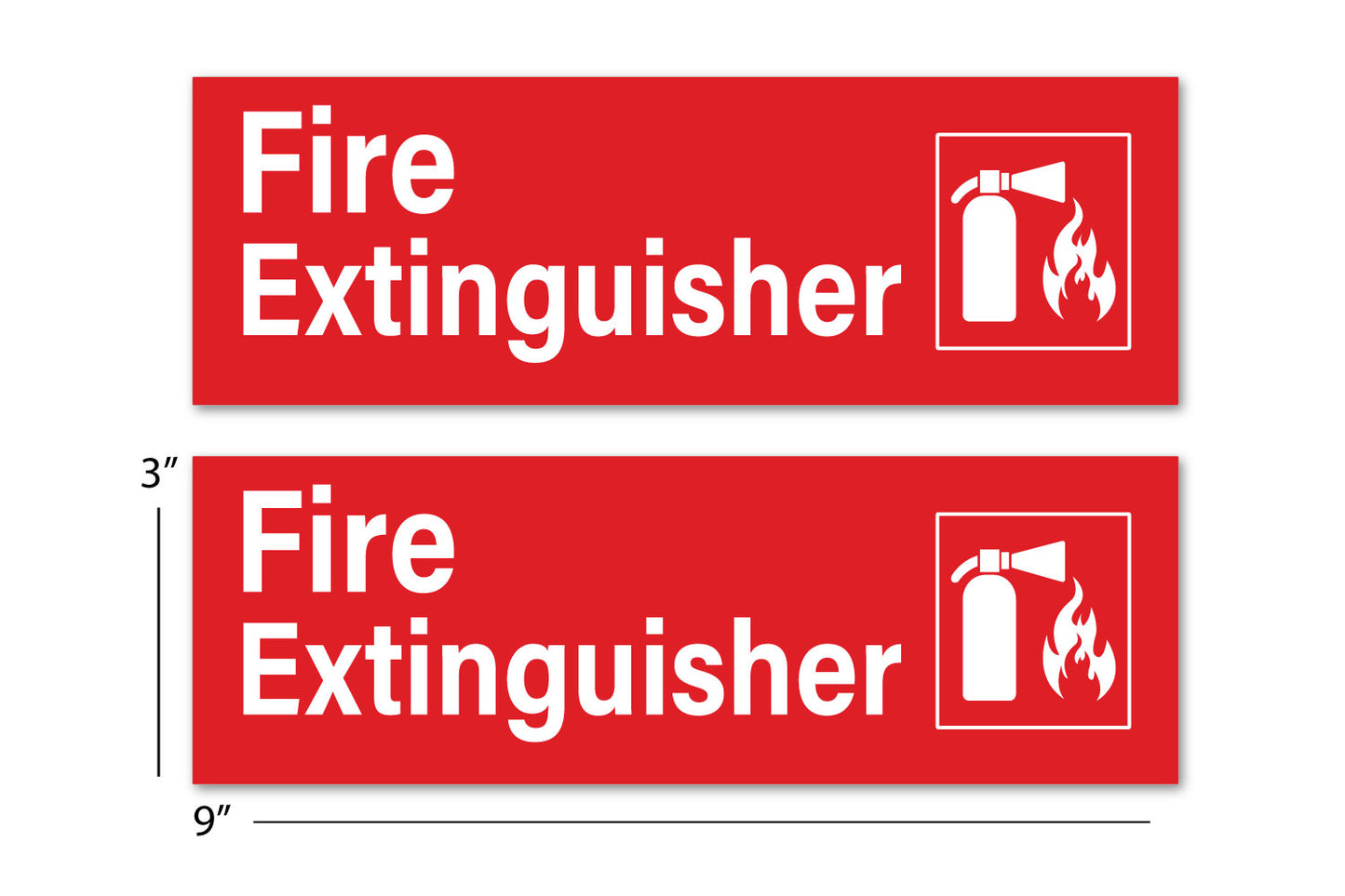 Engraved Fire Extinguisher Signs