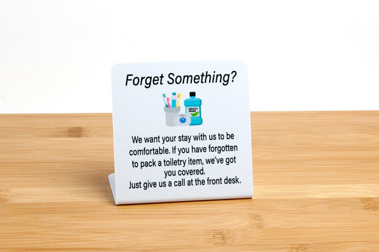 Forget Something Guest Room Signs