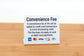 3pk Convenience Fee Payment Signs