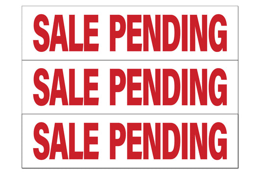 6pk Sale Pending Sign Riders