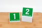 3" Tall Table Numbers - Green