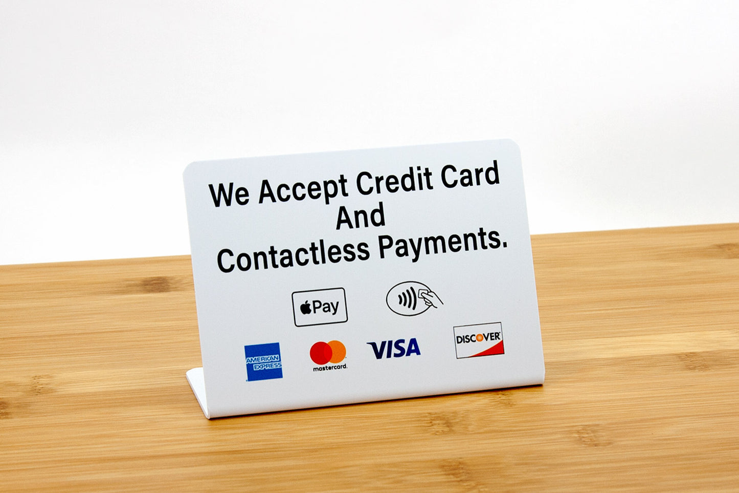 Credit Card & Contactless Payment Signs