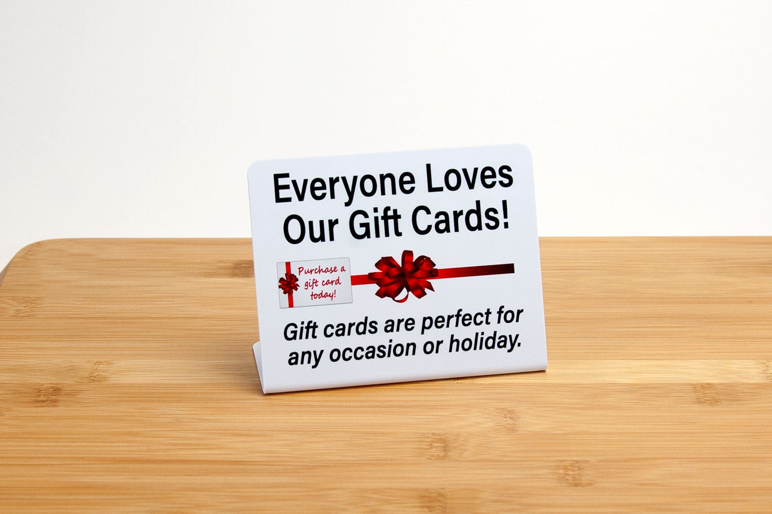 Gift Card Sign In Small Gift Card Signs | Specialty Sign Store