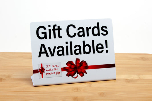 Gift Cards Available Counter Signs